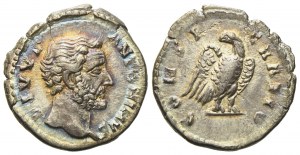 Divus Antoninus Pius, Denarius struck under Marcus Aurelius, Rome, after AD 161; AR (g 2,75; mm 18,5)