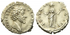 Marcus Aurelius Caesar, Denarius struck under Antoninus Pius, Rome, AD 157-158; AR (g 3,50; mm 18,2)