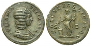 Julia Domna, Dupondius struck under Caracalla, Rome, c. AD 211-217; Æ (g 13,90; mm 25)