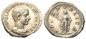 Diadumenian Caesar, Denarius struck under Macrinus, Rome, AD 218; AR (g 2,72; mm 20,4)