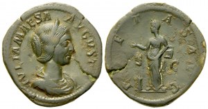 Julia Maesa, Sestertius struck under of Elagabalus, Rome, c. AD 218-222; Æ (g 19,60; mm 32)