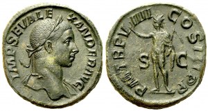 Severus Alexander (222-235), Sestertius, Rome, AD 230; Æ (g 19,79; mm 30)