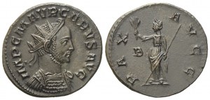 Carus (282-283), Antoninianus, Lugdunum, 2nd emission, October AD 282; Æ silvered (g 3,95; mm 21,9)