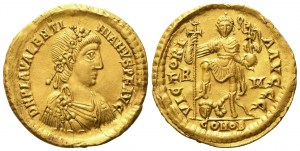 Valentinian III (425-455), Solidus, Rome, AD 425-426; AV (g 4,41; mm 21)