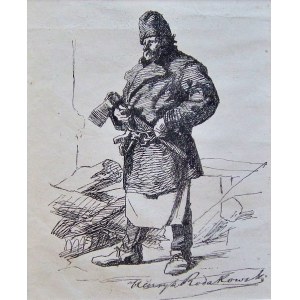 HENRYK RODAKOWSKI (1823 - 1894), DREVORUBAČ