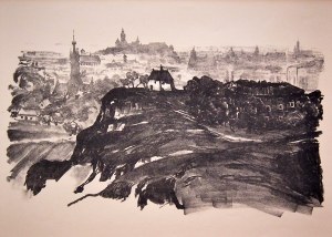 JAN KANTY GUMOWSKI (1883-1946), KRAKOW - VIEW FROM THE SOUTH