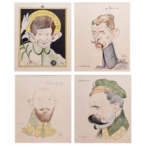 Henryk Hertz Barwinski (1877 - 1970), Set of 4 color lithographs