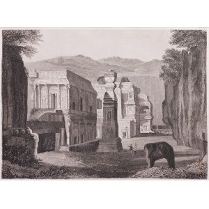 Carl Merkel (1817-1897), Tempel von Kailasa-Elura, Indien, 1856