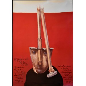 Stasys EIDRIGEVICIUS, Plakat z wystawy, Affiches uit Polen 1945-1990