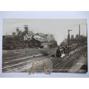 Bytom, Beuthen, Bobrek, kopalnia, pociąg, 1941