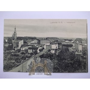 Lubliniec, Lublinitz, panorama, asi 1914