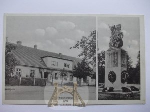Szczedrzyk. Ozimek, Oppeln, Denkmal, Gasthaus, ca. 1922
