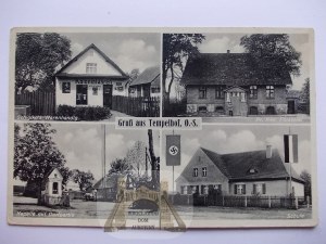 Niwi near Opole, forester's lodge, store, school, ca. 1940.