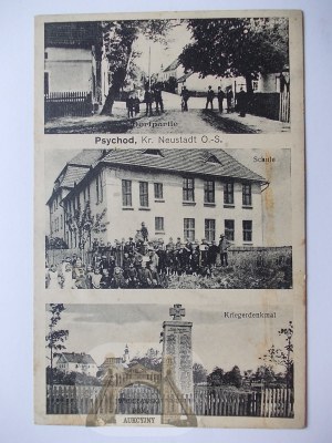 Przychód k. Korfantów, Nysa, Schule, Gedenkstätte, 1930