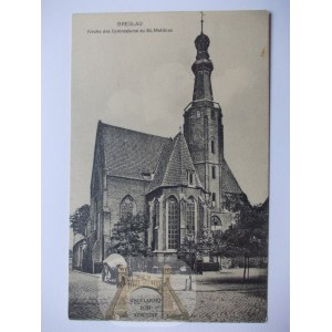 Wrocław, Breslau, kościół św. Macieja, ok. 1914