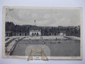 Szczawno Zdrój, Bad Salzbrunn, bazén, cca 1934