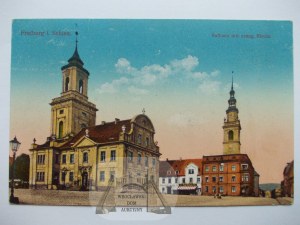 Świebodzice, Freiburg, náměstí, radnice, 1916