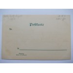 Boguszów Gorce, Gottesberg, lithograph, ca. 1902