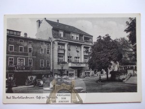 Jedlina Zdrój, Bad Charlottenbrunn, café, circa 1940.