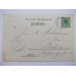 Jedlina Zdrój, Podlesie, lithographie, auberge, 1899