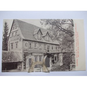 Zagórze Śląskie, Grodno castle, gate building, ca. 1910