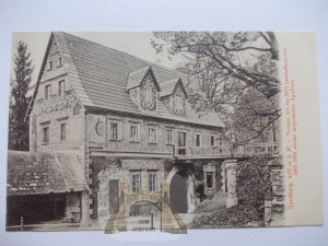 Zagórze Śląskie, hrad Grodno, budova brány, cca 1910