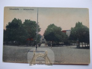 Swidnica, Schweidnitz, Wilhelm Square, circa 1920.