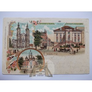 Legnica, Liegnitz, litografia, 1901