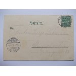 Legnica, Liegnitz, litografia, 1901