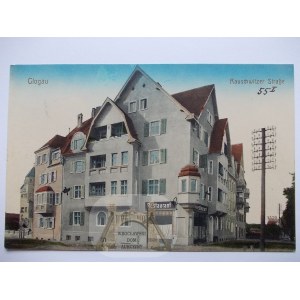 Głogów, Glogau, kamienica, Rauschwitzerstrasse, 1917