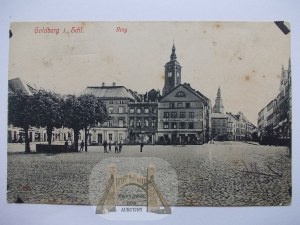 Zlotoryja, Goldberg, Market Square, ca. 1912