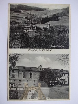 Kaczorów, Ketschdorf u Jaworu, pivovar, panorama, cca 1938