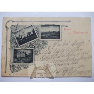 Krosnowice k. Kłodzko, kościół, gospoda, 1902