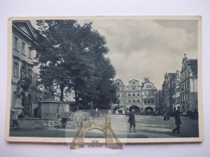 Jelenia Góra, Hirschberg, Marktplatz, ca. 1920