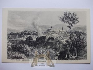 Jelenia Góra, Hirschberg, Panorama, Druck, Richter, ca. 1910
