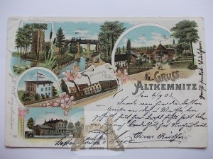 Old House, Altkemnitz, lithograph, 1903