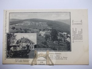 Weavers, Strickhauser, hotel, panorama, 1906