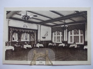 Letnica near Zielona Gora, brewery, consumption hall, circa 1920.