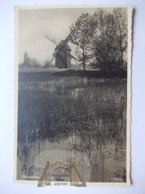 Nowe Miasteczko u Nové Soli, větrný mlýn, cca 1935