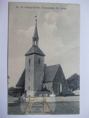 Sieniawa Żarska near Żary, church, circa 1920.