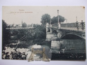Kostrzyn, Custrin, bridge, 1917