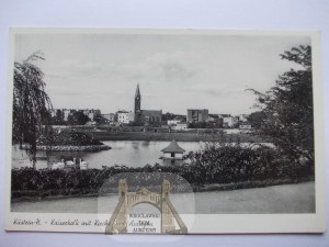 Kostrzyn, Custrin, panorama, ca. 1938