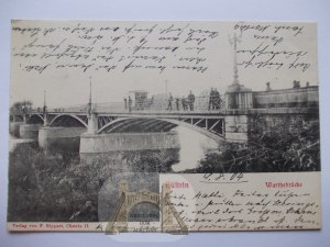 Kostrzyn, Custrin, bridge, 1904