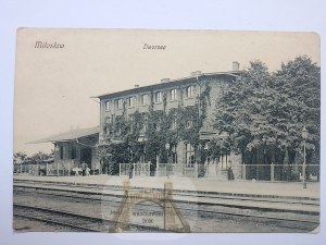 Miłosław near Września, train station, ca. 1910