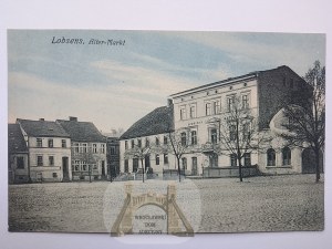Lobżenica, Lobsens k. Pila, Old Market Square, ca. 1915