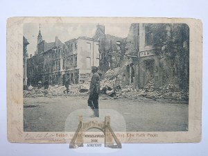 Kalisz, ruins, Market Square ca. 1915