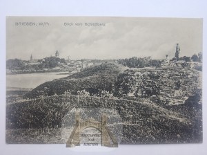 Wąbrzeźno, Briesen, castle ruins, panorama, ca. 1915