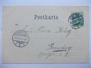 Štětín, Štětín, přístav, parník - Deutschland, 1901