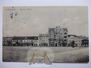 Swinoujscie, Swinemunde, Market Square, 1913