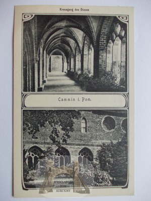 Kamień Pomorski, Cammin, cathedral, cloisters, ca. 1910